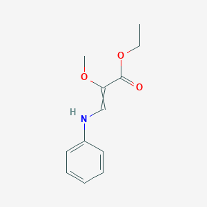 molecular formula C12H15NO3 B12555882 Ethyl 3-anilino-2-methoxyprop-2-enoate CAS No. 142558-45-0