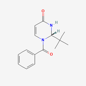 molecular formula C15H18N2O2 B12555895 (2S)-1-Benzoyl-2-tert-butyl-1,2-dihydropyrimidine-4(3H)-one 