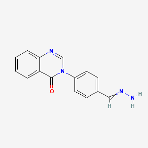 3-[4-(Hydrazinylidenemethyl)phenyl]quinazolin-4(3H)-one