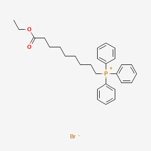 molecular formula C29H36BrO2P B12555912 Phosphonium, (9-ethoxy-9-oxononyl)triphenyl-, bromide CAS No. 143521-74-8