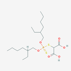 molecular formula C19H37O6PS2 B12555935 ({Bis[(2-ethylhexyl)oxy]phosphorothioyl}sulfanyl)propanedioic acid CAS No. 190517-76-1