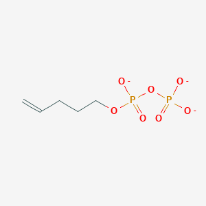 molecular formula C5H9O7P2-3 B12555941 [Oxido(pent-4-enoxy)phosphoryl] phosphate CAS No. 142431-23-0