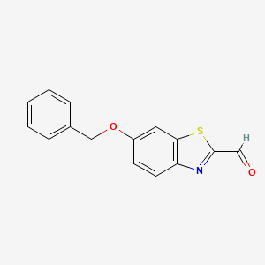 molecular formula C15H11NO2S B12555949 6-(Benzyloxy)-1,3-benzothiazole-2-carbaldehyde CAS No. 185435-98-7