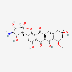 (1R,10R,12R,21R,22S,23R,24R)-4,8,12,22,24-pentahydroxy-10-methoxy-1,12-dimethyl-23-(methylamino)-20,25-dioxahexacyclo[19.3.1.02,19.05,18.07,16.09,14]pentacosa-2,4,7(16),8,14,18-hexaene-6,17-dione