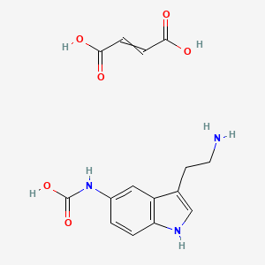 molecular formula C15H17N3O6 B12555984 [3-(2-aminoethyl)-1H-indol-5-yl]carbamic acid;but-2-enedioic acid CAS No. 142371-43-5