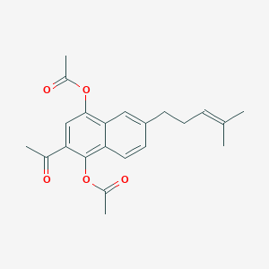 1,4-Diacetoxy-2-acetyl-6-(4-methyl-3-pentenyl)naphthalene