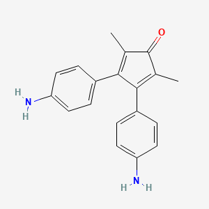 3,4-Bis(4-aminophenyl)-2,5-dimethylcyclopenta-2,4-dien-1-one