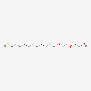 molecular formula C15H32O3S B12556021 2-{2-[(11-Sulfanylundecyl)oxy]ethoxy}ethan-1-ol CAS No. 149731-67-9