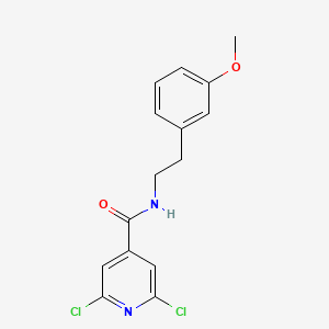 molecular formula C15H14Cl2N2O2 B12556029 2,6-Dichloro-N-[2-(3-methoxyphenyl)ethyl]pyridine-4-carboxamide CAS No. 192633-74-2