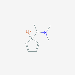 molecular formula C9H14LiN B12556031 lithium;1-cyclopenta-2,4-dien-1-yl-N,N-dimethylethanamine CAS No. 190380-04-2