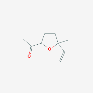 molecular formula C9H14O2 B125561 1-(5-乙烯基-5-甲基氧杂环-2-基)乙酮 CAS No. 147331-99-5
