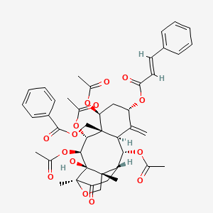molecular formula C44H48O15 B1255611 Taxacin CAS No. 117229-54-6