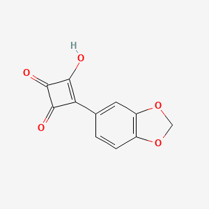 3-(2H-1,3-Benzodioxol-5-yl)-4-hydroxycyclobut-3-ene-1,2-dione