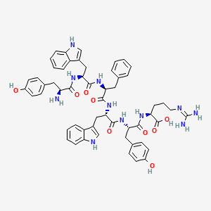 L-Tyrosyl-L-tryptophyl-L-phenylalanyl-L-tryptophyl-L-tyrosyl-N~5~-(diaminomethylidene)-L-ornithine