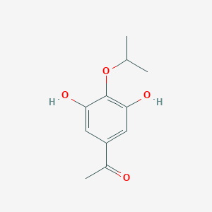 molecular formula C11H14O4 B12556187 1-{3,5-Dihydroxy-4-[(propan-2-yl)oxy]phenyl}ethan-1-one CAS No. 192625-58-4