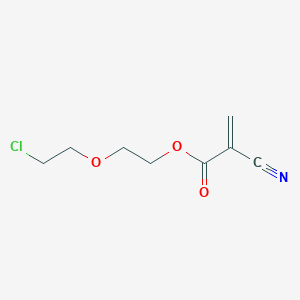 molecular formula C8H10ClNO3 B12556198 2-(2-Chloroethoxy)ethyl 2-cyanoprop-2-enoate CAS No. 184886-29-1