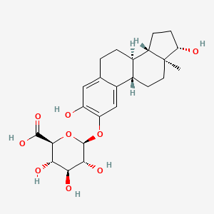 molecular formula C24H32O9 B1255621 3,17beta-dihydroxyestra-1,3,5(10)-trien-2-yl beta-D-glucopyranosiduronic acid 