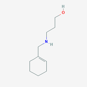 molecular formula C10H19NO B12556235 3-{[(Cyclohex-1-en-1-yl)methyl]amino}propan-1-ol CAS No. 192123-13-0