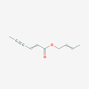 molecular formula C10H12O2 B12556248 But-2-en-1-yl hex-2-en-4-ynoate CAS No. 189149-85-7