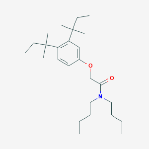 molecular formula C26H45NO2 B12556265 2-[3,4-Bis(2-methylbutan-2-yl)phenoxy]-N,N-dibutylacetamide CAS No. 143282-03-5