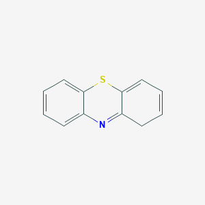 molecular formula C12H9NS B1255632 1H-phenothiazine CAS No. 261-86-9