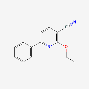 molecular formula C14H12N2O B12556322 2-Ethoxy-6-phenylpyridine-3-carbonitrile CAS No. 190579-88-5