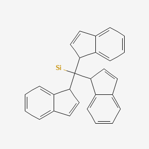 molecular formula C28H21Si B12556344 Pubchem_71349310 CAS No. 184685-66-3