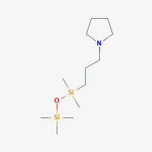 1-[3-(Pentamethyldisiloxanyl)propyl]pyrrolidine