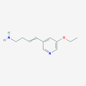 molecular formula C11H16N2O B12556353 4-(5-Ethoxypyridin-3-yl)but-3-en-1-amine CAS No. 189274-81-5