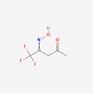 molecular formula C5H6F3NO2 B12556371 5,5,5-Trifluoro-4-(hydroxyimino)pentan-2-one CAS No. 142071-90-7