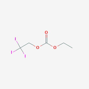 molecular formula C5H7I3O3 B12556377 Ethyl 2,2,2-triiodoethyl carbonate CAS No. 192511-13-0