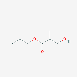 molecular formula C7H14O3 B12556391 Propyl 3-hydroxy-2-methylpropanoate CAS No. 184708-97-2