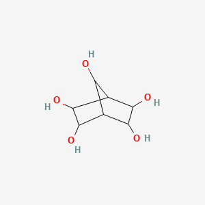 molecular formula C7H12O5 B1255666 Bicyclo[2.2.1]heptane-2,3,5,6,7-pentol 
