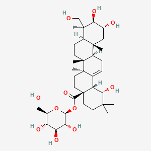 molecular formula C36H58O11 B1255679 beta-D-Glucopyranosyl (2alpha,3beta,4beta,19alpha)-2,3,19,23-tetrahydroxyolean-12-en-28-oate CAS No. 55306-04-2