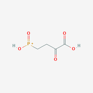 molecular formula C4H6O5P+ B1255681 (3-Carboxy-3-oxopropyl)(hydroxy)oxophosphanium CAS No. 90183-59-8