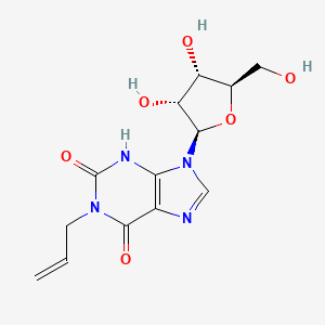 9-[(2R,3R,4S,5R)-3,4-dihydroxy-5-(hydroxymethyl)oxolan-2-yl]-1-prop-2-enyl-3H-purine-2,6-dione