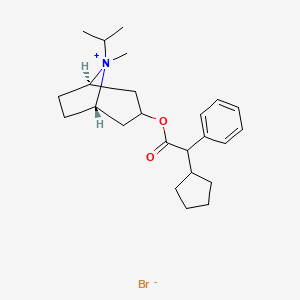 molecular formula C24H36BrNO2 B1255687 Ciclotropium Bromide CAS No. 85166-20-7