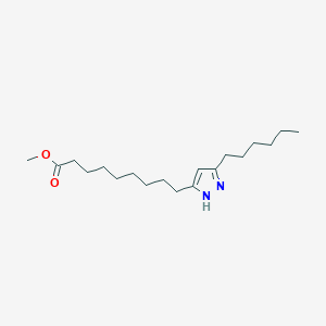 methyl 9-(3-hexyl-1H-pyrazol-5-yl)nonanoate