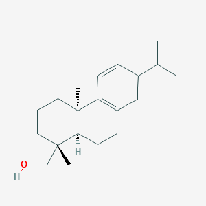 molecular formula C20H30O B1255691 [(1R,4aR,10aR)-1,4a-dimethyl-7-propan-2-yl-2,3,4,9,10,10a-hexahydrophenanthren-1-yl]methanol 