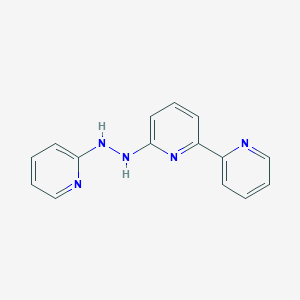 molecular formula C15H13N5 B1255692 2,2'-Dipyridyl-2-pyridylhydrazone 