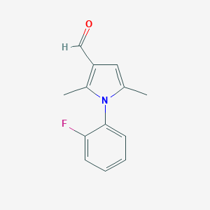 B125570 1-(2-fluorophenyl)-2,5-dimethyl-1H-pyrrole-3-carbaldehyde CAS No. 153881-54-0
