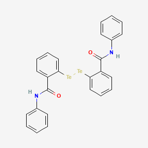 molecular formula C26H20N2O2Te2 B1255704 2,2'-(Ditellane-1,2-diyl)bis(N-phenylbenzamide) CAS No. 129083-40-5