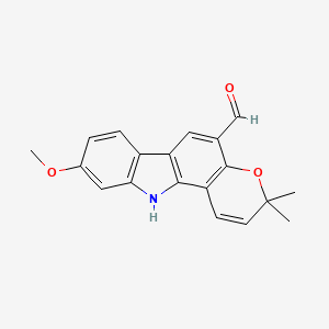 molecular formula C19H17NO3 B1255706 7-Methoxymurrayacine 