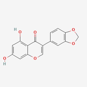 molecular formula C16H10O6 B1255709 5-Hydroxypseudobaptigenin 