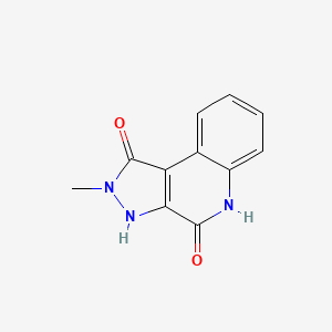 1H-Pyrazolo[3,4-c]quinoline-1,4(2H)-dione, 3,5-dihydro-2-methyl-