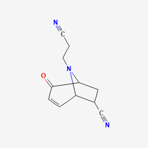 8-(2-Cyanoethyl)-2-oxo-8-azabicyclo[3.2.1]oct-3-ene-6-carbonitrile