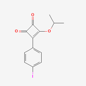 3-(4-Iodophenyl)-4-[(propan-2-yl)oxy]cyclobut-3-ene-1,2-dione