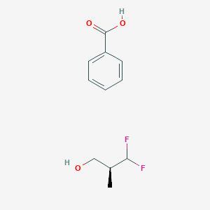 Benzoic acid--(2S)-3,3-difluoro-2-methylpropan-1-ol (1/1)