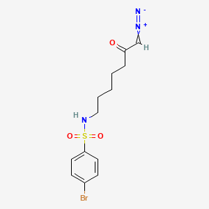 Benzenesulfonamide, 4-bromo-N-(7-diazo-6-oxoheptyl)-