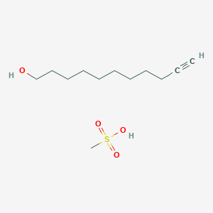 molecular formula C12H24O4S B12557266 Methanesulfonic acid;undec-10-yn-1-ol CAS No. 146920-62-9